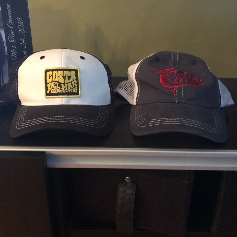 2 Costa Del Mar trucker hats